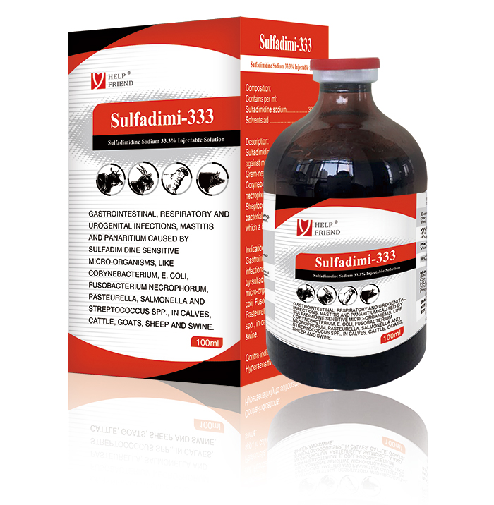 Sulfadimidine Sodium 33.3% Injectable Solution